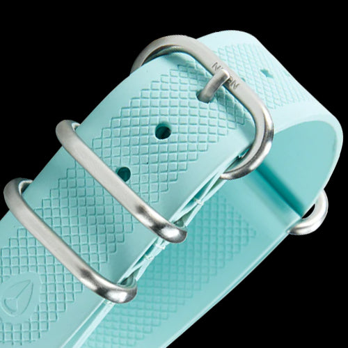 Image of teal one piece band close up.