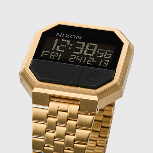 Nixon Re-Run shown up close as an example of a Digital Watch.